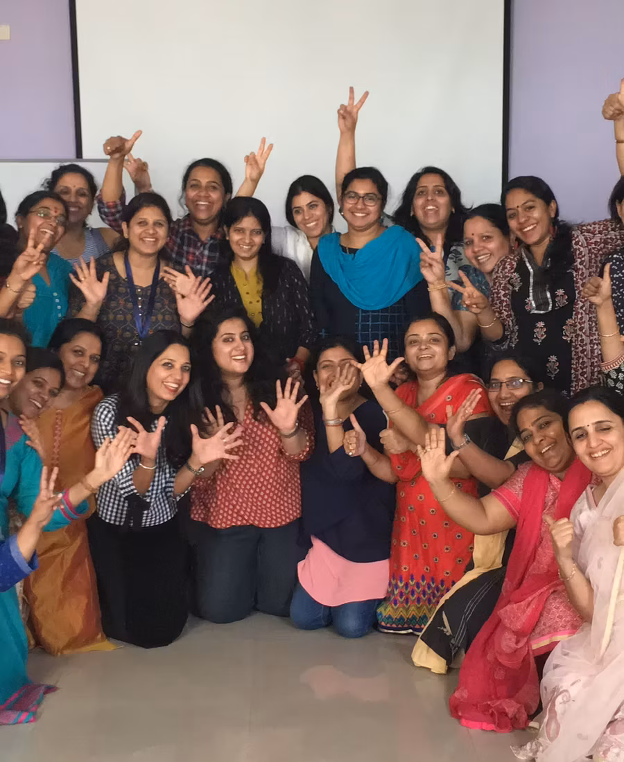 An educator leading a creative classroom workshop